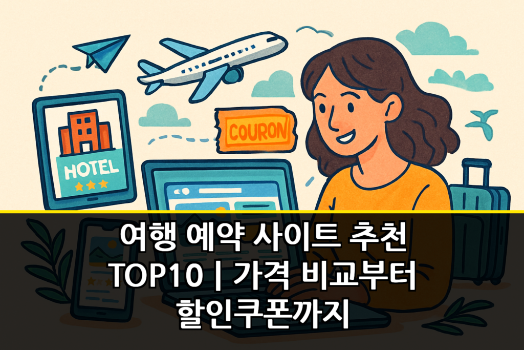 여행 예약 사이트 추천 TOP10｜가격 비교부터 할인쿠폰까지