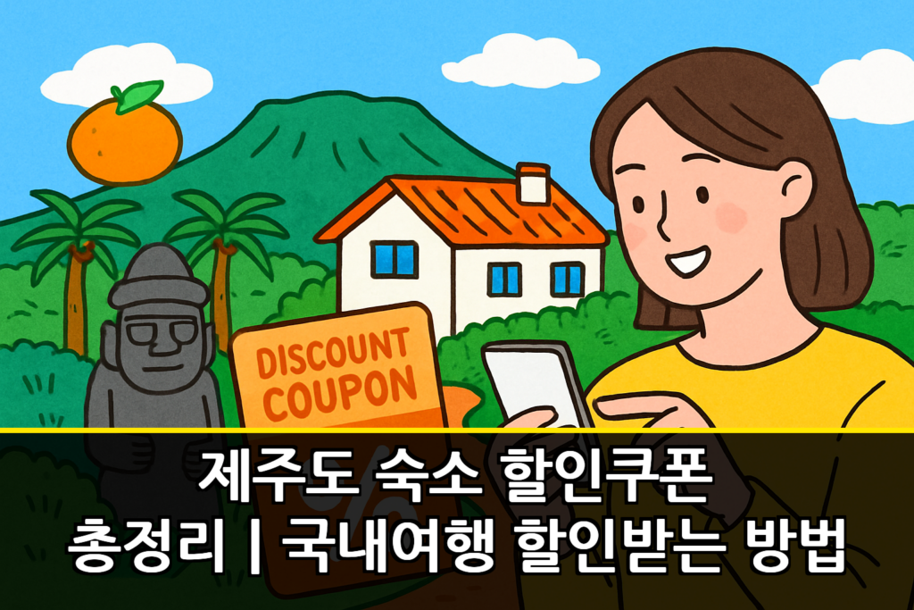 제주도 숙소 할인쿠폰 총정리｜국내여행 할인받는 방법